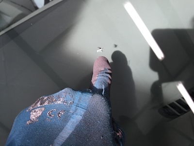 エスティマ　フロントガラス　修理