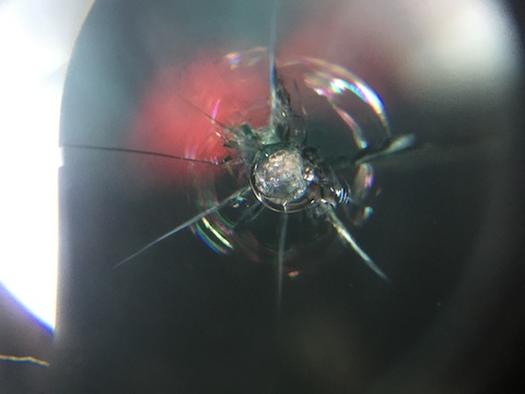 ラングラー　フロントガラス　修理