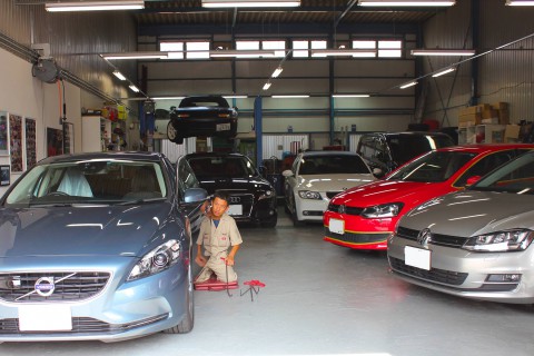 ドイツ車に囲まれて