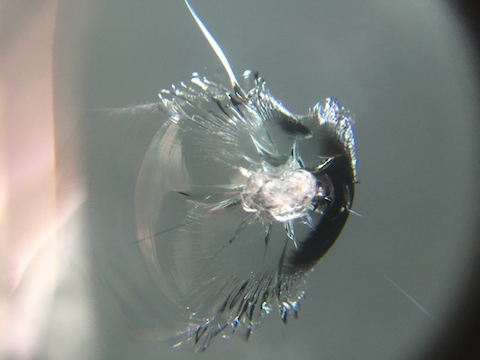 アルファード　フロントガラス　飛び石　修理