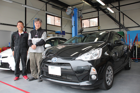 アクア　へこみ　修理　デントリペア