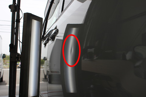 デリカD5 へこみ 修理 デントリペア