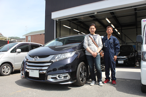 オデッセイ へこみ 修理 デントリペア