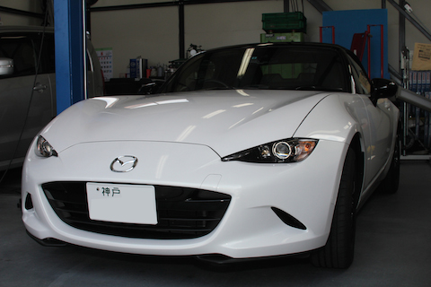 ロードスター　ヘコミ　修理　デントリペア