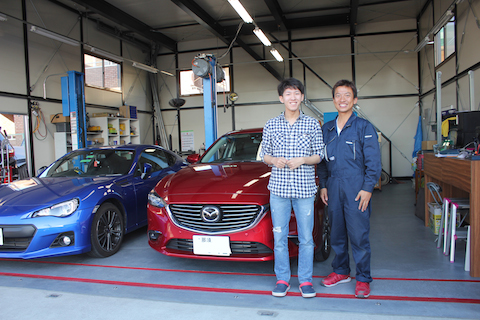 マツダ　アテンザ　ヘコミ　修理　デントリペア