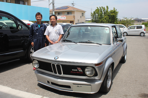 1973年製　BMW 2002 turbo　ヘコミ　修理　デントリペア