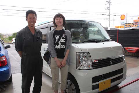 エブリィ　飛び石　修理　フロントガラス　ウインドリペア