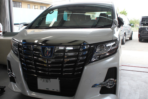 アルファード　へこみ　修理　デントリペア