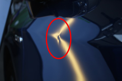 プリウス　へこみ　修理　デントリペア