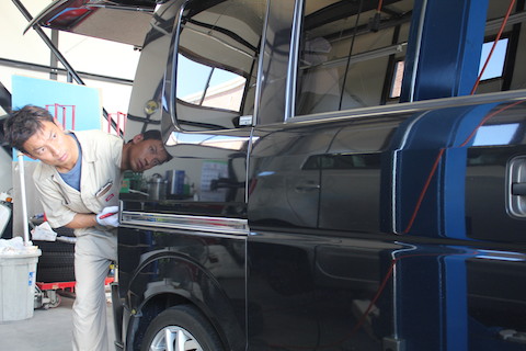 エブリィ　へこみ　修理　デントリペア