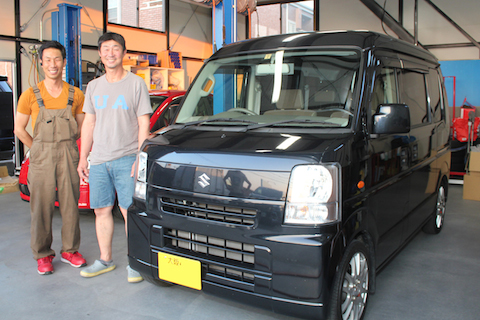 エブリィ　へこみ　修理　デントリペア