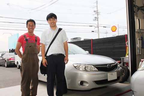 インプレッサ　飛び石　修理　ウインドリペア