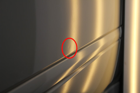 泉南郡　シビック　へこみ　修理　デントリペア