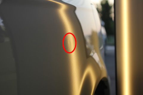 泉南郡　シビック　へこみ　修理　デントリペア