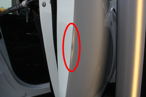 レクサス NX へこみ　修理　デントリペア