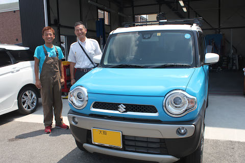 ハスラー　ヘコミ　修理　デントリペア