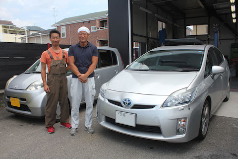 プリウス　フロントガラス　飛び石　ウインドリペア