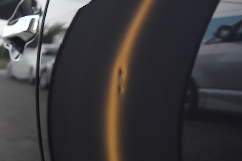 アクア　ヘコミ　修理　デントリペア