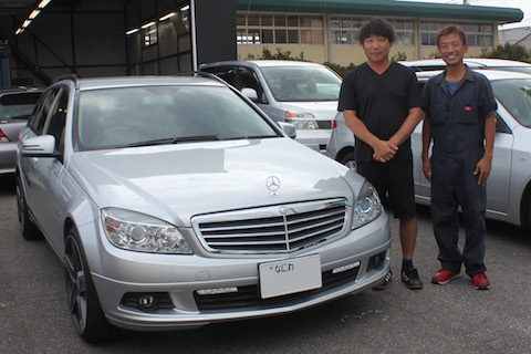 ベンツ　ヘコミ　修理　デントリペア