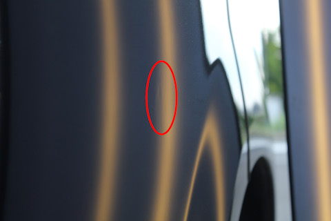 デリカ　D5　新車　へこみ　修理　デントリペア