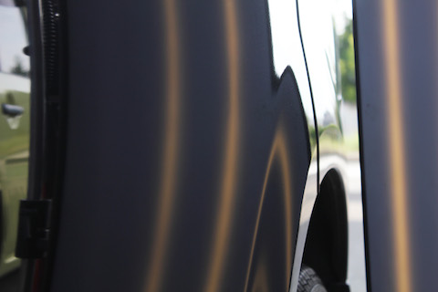 デリカ　D5　新車　へこみ　修理　デントリペア