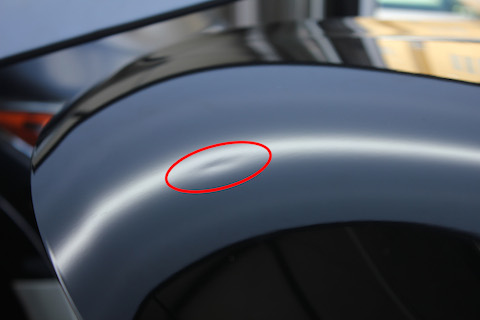 レクサス　へこみ　修理　デントリペア