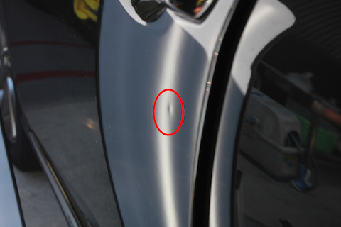 レクサス　へこみ　修理　デントリペア