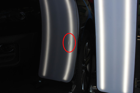 レクサス　へこみ　修理　デントリペア