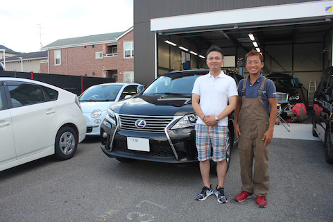 レクサス　へこみ　修理　デントリペア