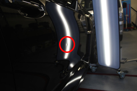 インプレッサ　ドアパンチ　ヘコミ　デントリペア