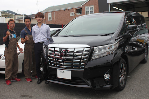 アルファード　へこみ　修理　デントリペア