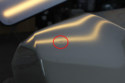 スバル XV　へこみ　修理　デントリペア