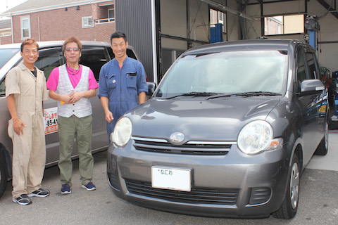 シエンタ　フロントガラス　飛び石　修理　ウインドリペア