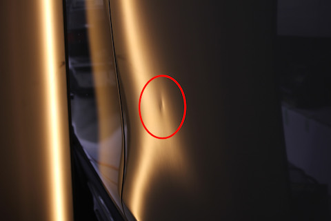 エクストレイル　へこみ　修理　デントリペア