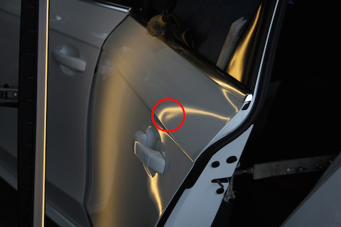 audi s4　へこみ　修理　デントリペア