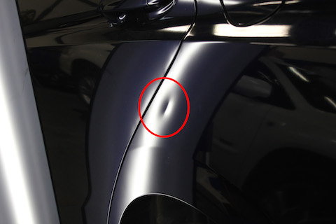 シャトル　へこみ　修理　デントリペア