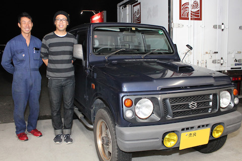 ジムニー　フロントガラス　飛び石　修理　ウインドリペア