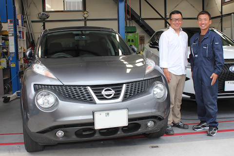 ジューク　へこみ　修理　デントリペア