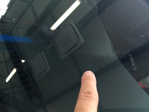 シエンタ　フロントガラス　飛び石　修理　ウインドリペア