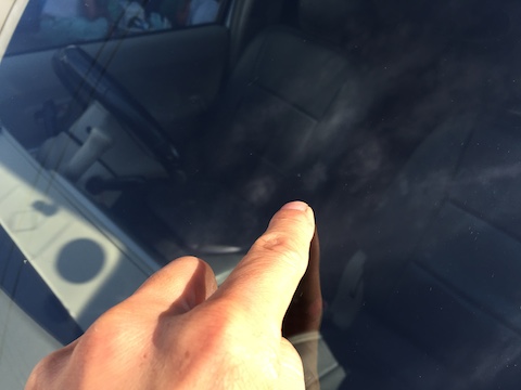 シエンタ　フロントガラス　飛び石　修理　ウインドリペア