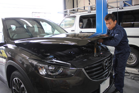 CX-5　へこみ　修理　デントリペア