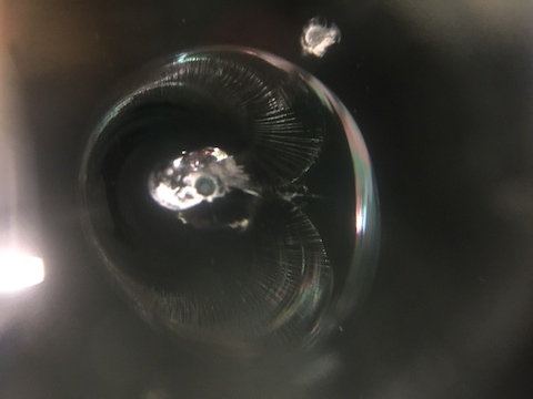 CX-5　フロントガラス　飛び石　修理　ウインドリペア