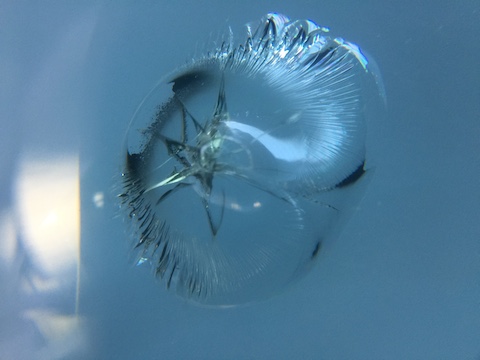 ワゴンR　フロントガラス　飛び石　修理