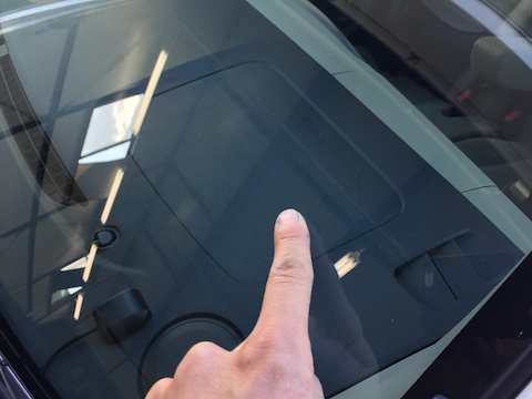 ワゴンR　フロントガラス　飛び石　修理