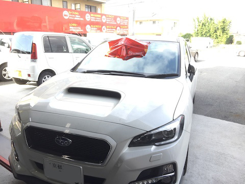 レボーグ　フロントガラス　飛び石　修理　ウインドリペア