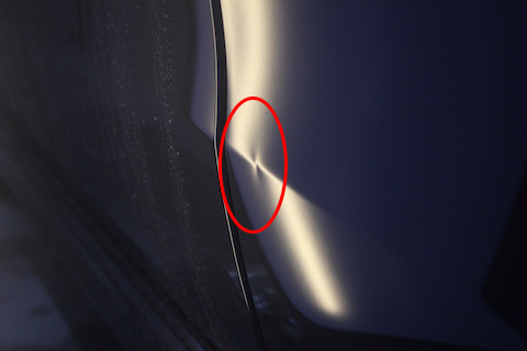 ムーブ　へこみ　修理　デントリペア