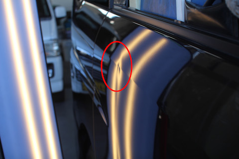 セレナ　へこみ　修理　デントリペア