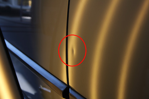 BMW　へこみ　修理　デントリペア