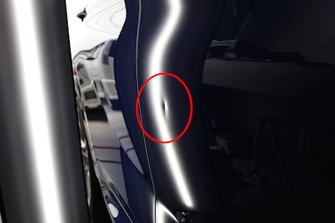 BMW X1 へこみ　修理　デントリペア