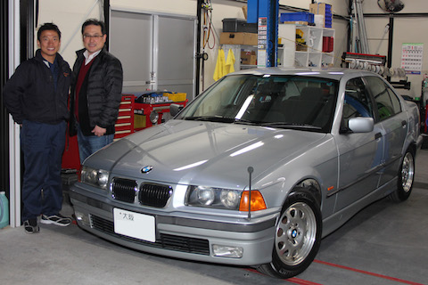 BMW　へこみ　修理　デントリペア